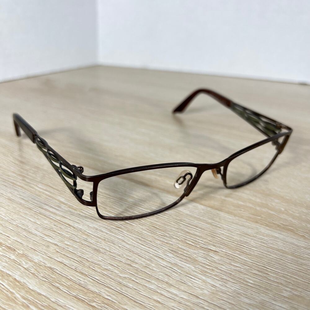 Brendel 902101 60 Eyeglasses Brown Metal FRAMES ONLY 52-17-135